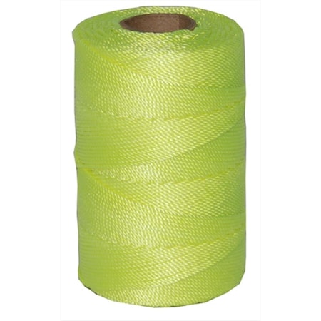T.W. Evans Cordage Co Number 18 Twisted Nylon Mason Line with 550 ft. Tube with Fluorescent Yellow 11-185